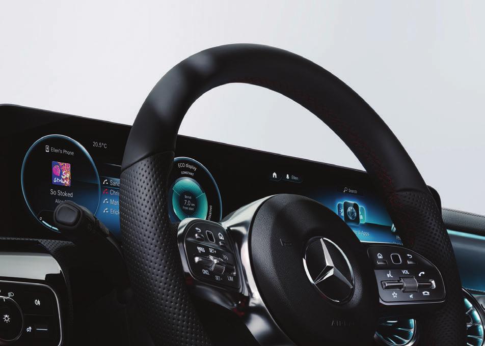 Connectivity. In the new A-Class, you can charge your smartphone by placing it in the centre console.