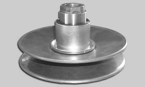 Subsection (CVT) Sliding Half Check sliding half of driven pulley for free movement. Replace driven pulley if necessary. Assembly of Driven Pulley For installation, reverse the removal procedure.