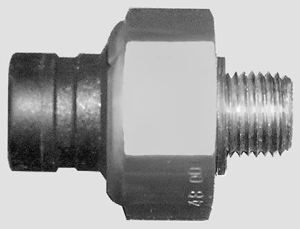WATER TEMPERATURE SWITCH Removal NOTE: The temperature switch is located on the top of cylinder head, near the thermostat housing. Remove: wire from temperature switch water temperature switch no. 8.