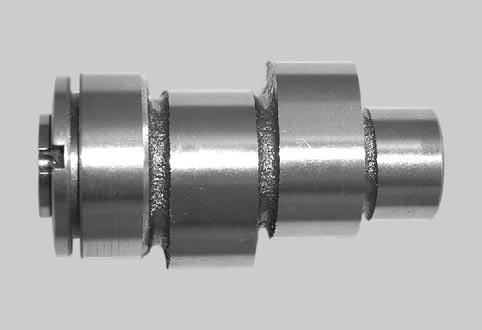 0 R75motr8A 4. Direction of rotation. Groove exhaust port. Camshaft Inspection Check each lobe and bearing journal of camshaft for scoring, scuffing, cracks or other signs of wear.