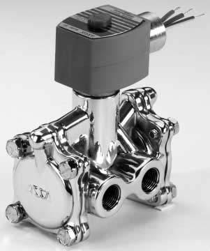 qwer Pilot Operated Air and Solenoid Valves Brass Body /8" to " NPT NC NO E P A / SERIES 86 Features Diaphragm poppet valves suitable for controlling air-inert gas and liquids.