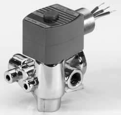 qwer Pilot Operated Quick Exhaust Solenoid Valves Brass or Stainless Steel Bodies /" and /8" NPT NC NO 8 87 A E P / SERIES 87 8 Features Designed for quick venting to 0 psi through the exhaust