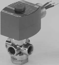 qwer Direct Acting General Service Solenoid Valves Brass or Stainless Steel Bodies /8" to /" NPT NC NO U / SERIES 80 Features All NPT connections are in the valve body to allow in-line piping.