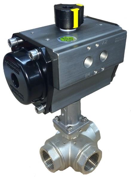 Type: PA1302 Type: PA1312 Type: PA1322 Pneumatic actuator direct mounted Actuator fitted via mounting kit Actuator fitted via stem extension Pneumatic Actuator features: Rack and pinion construction