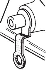 Place the shifter lever to the low gear position (ratcheted all the way back). Adjust the large nuts on the cable so that the swivel will slide into the hole on the selector lever.