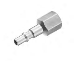 5 27 29 32 G 1/4 CSI 062101 Female threaded double wall fastner - 2 couplings and drain - ISO