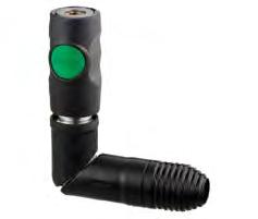 COUPLINGS ONE PUSH - ESI 07 avoids hose whip 7,2-7,4 mm Weight 86 g (coupling for 13 mm hose) Black / Green 1 820 l/min - DP = 0,6 b