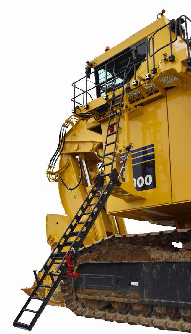 for more tons per hour Powerful digging forces Ease of bucket filling Proven attachment design All cylinders mounted in the