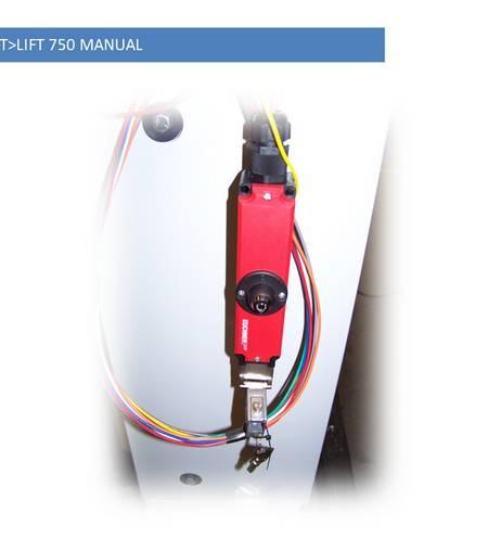 Temporarily connect the uppergate/interlock wire harness and the lowerdoor/interlock wire harness (if provided) to the matching numbered wires in the outside junction box located on top right hand