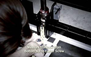 Measure Distance from Bottom Nut to End of