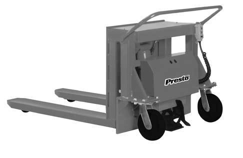 the floor Fork pockets allow for easy loading with a pallet jack or forklift Flexible safety toe guards on forks SRT model shown. 4 Portable Container Tilters 7.