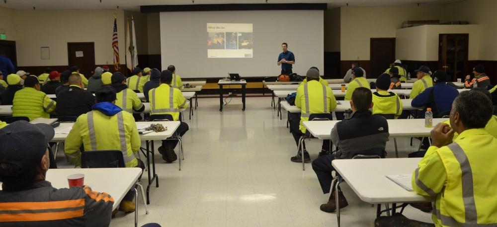 safely around people walking and biking Advocates also train city agency safety trainers on