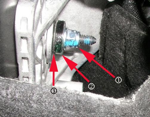 Page 3 of 5 Important: During the following steps, the tilt lever must be held in position toward the center of the column to maintain pressure on the needle mechanism until the adjustment nut is