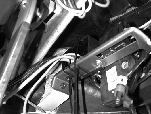 Figure 4 7. Install the switch box underneath the dash near the heater core. Secure it to the support runner, on its side with the wires facing the driver s side foot-well.
