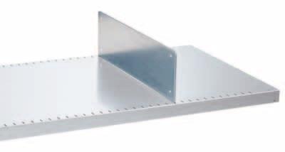 Shelving systems Shelving component parts Shelf front cover strip, dividers Shelf front cover strips The shelf front cover strips are pluggable and are fastened to the shelf supports with cover caps.