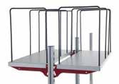 Accessories above the table Cover rail for mounting between HR mounting profiles when using a combination of front and rear shelves,