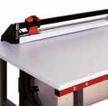 Cutting width mm 55407 750 1090 x 970 x 1060 55410 1000 1340 55412 1250 1590 55416 1600 1940 Undertable cutter Mobile Dispensing height 580 mm Max. roll weight: 200 kg Max. roll Ø 750 mm Order no.