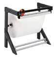 roll weight 100 kg Max. roll Ø 800 mm Cutter stand, for 2 rolls For light rolls Infinitely adjustable dispensing height With one cutter Max. total roll weight 130 kg Max.