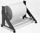 Cutters, wall-mounted and table version Roll dispensers and add-on cutter 3. Mounting materials not included Wall-mounted cutter: Spindle Ø 32 mm Max. roll weight: 80 kg Max. roll Ø: 250 mm Order no.