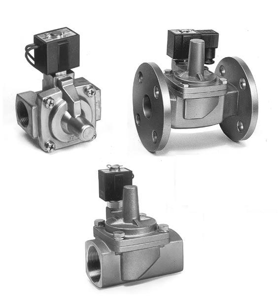 Pilot Operated Port Solenoid Valve VXP//3 Series For ir, as,, Water and Oil Variations.O..C. Wide variations of combination. ble to control a wide variety of fluids.