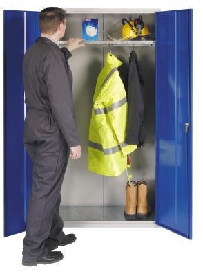 Supplied with a Vertical Hanging Compartment plus Individual Storage Additional Units Single Door Cabinet PPE361818C 910 x 457 x