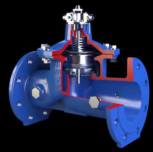 DIAPHRAGM OPERATED THE BENEFITS The safe choice with 10-year warranty AVK diaphragm operated control valves