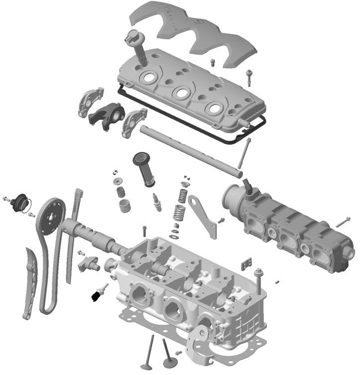 Subsection 07 (CYLINDER HEAD AND VALVES) CYLINDER HEAD AND VALVES NOTE: For cylinder head removal, it is not necessary to remove engine from vehicle.