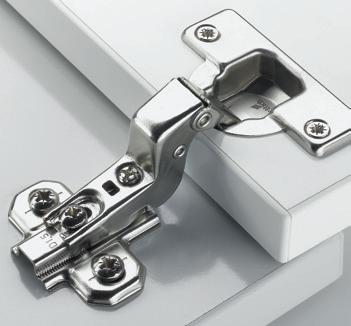 Choosing the SlideOn concealed hinge, you benefit from