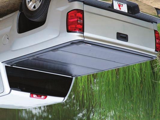 Ricochet XRT springaction retractabe tonneau covers are constructed with heavy-gauge auminum panes and a tough, powder-coated matte back surface.