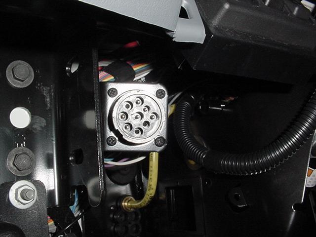 1. Locate the Diagnostic Connector in the vehicle. It s located under the driver s side dash.