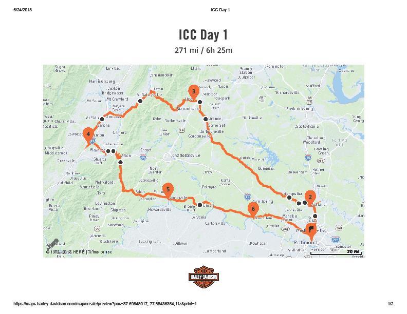 Route Details Also, there are links to each of the routes in the Harley Ride Planner program so that you can