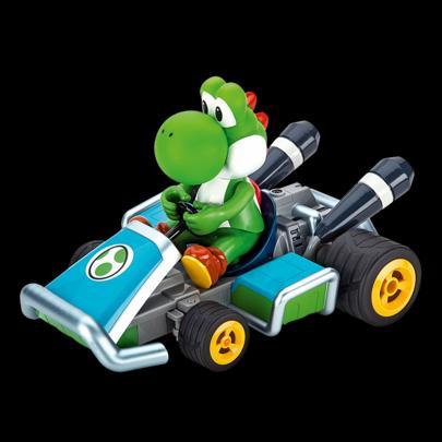 RC MARIO KART 7, YOSHI (TOY-162061) 95.00$ (MSRP $129.99) Body Tilting Action When cornering, the figure leans dynamically in the respective direction. length approx.