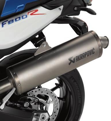 Akrapovič sport silencer* [7] Centre stand The sturdy centre stand ensures that the bike remains stable even on loose surfaces. Also available as an equipment option.
