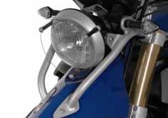 Headlight Protector PC BMW HP2 Headlight protector HP2 PC is manufactured out of polycarbonate. It mounts to the headlight bezel of the HP2 with spacers and longer screws.