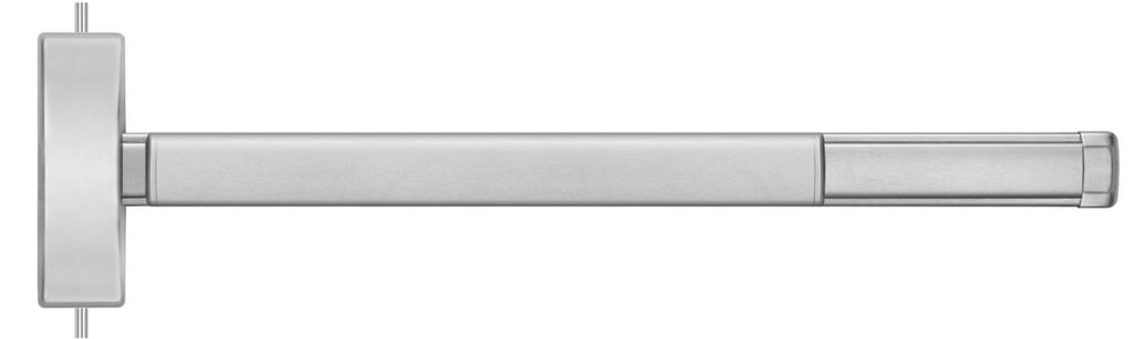 2200 Apex Surface Vertical Rod - Reversible, Wide Stile Pull Trim: Lever/Knob Trim: Elec.