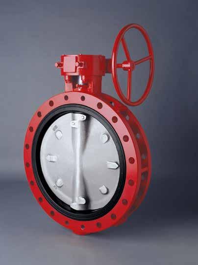 Series 36H 22-60 (550mm-1500mm) Pressure RatingS Bidirectional Bubble-tight Shut-Off Downstream Flanges/Disc in Closed Position 22-60 (550-1500mm) 232 psi (16 Bar) Dead-End Service No Downstream