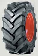 Universal tread for various application with good traction and self-cleaning