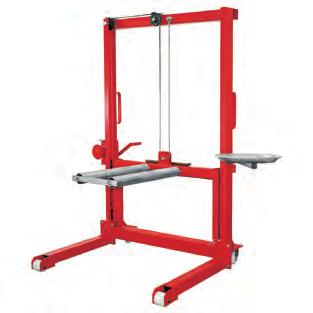 Vulcanizing machines and accessories Equipment for working places 517 7811 (Scope of delivery without tyre) 517 3554 517 4254 EM repair stand For easy handling of EM tyres during the repair process.