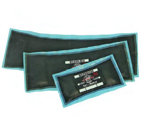 Repair and sealing material for tyres and tubes RADIAL repair patches 500 series truck 500 series agri RAD repair patches, series 500 - ARAMID The repair patch for professional repairs