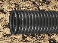 corrugated pipe - the cut is made on the notch and seal is