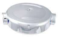 6"(320mm) x 3"(76mm) Replacement Filter - 1225 CFM RATING - 98648 - Chrome Finish Inlets 4 OD, 135 apart Suit Holley inlet 5 1 / 8 2 3 / 8 Tall Nut not 6"(320mm) x 3"(76mm) Replacement Filter - 1225
