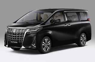 Specifications Rich Colours ALPHARD DIMENSIONS AND WEIGHT Overall Length / Width / Height mm 4,915 / 1,850 / 1,895 Wheelbase mm 3,000 Tread Front / Rear mm 1,575 / 1,600 Min. Turning Radius m 5.