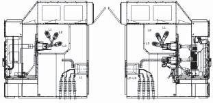TYPICAL UNITS IF unit Circuit Breaker Cubicle, 2500A Dimensions 1 without arc duct (width x depth x height) (mm) : 2000 x 2310 x 2161 with arc duct (width x depth x height) (mm) : 2000 x 2310 x 2662