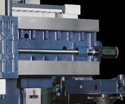 This allows the machine to be used under heavy cutting conditions and meets the application for