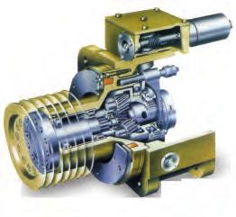 eparate lubrication systems for spindle and gearbox eliminate heat transmission.