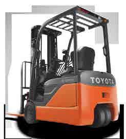 ELECTRIC PNEUMATIC 3,000-7,000 LBS IC PERFORMANCE, AC EFFICIENCY // The Toyota Electric Pneumatic was the first Toyota forklift to harness the