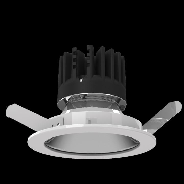 Simetra Low Glare Downlight with Specular Reflector 20 105 ANALOGUE DIGITAL Overview: Low glare specular reflector <UGR19 Efficacy of up to 97 luminaire lumens per circuit Watt Up to 1003 delivered