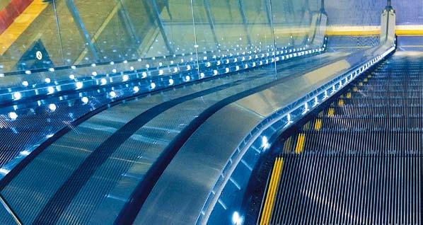 High quality visual design For the best possible user experience As well as being a key transportation method for commercial environments, escalators are an important part of a building s ambience