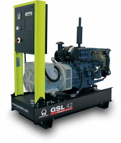 GSL SERIES AN ALTERNATIVE INDUSTRIAL GENERATORS OPEN SET POWER SUPPLY Great performance from these oil cooled engine generators, offering reliable power with easy installation.