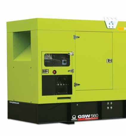 GSW SERIES SUITABLE FOR SPECIFIC INDUSTRIAL GENERATORS SOUNDPROOF APPLICATIONS These generators are designed for stand by applications, and fulfill the demand for silent power.